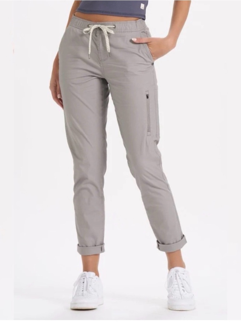 Vuori Light Gray Cargo Jogger Pants